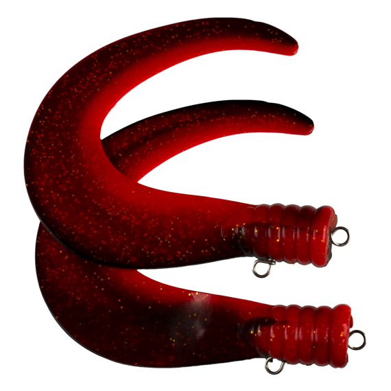 SvartZonker Big Tail (2-pack) - C31 Reverse Black/Fl.Red dans le groupe Leurres / Leurres souples / Tails de rechange l\'adresse Sportfiskeprylar.se (ZS101131)
