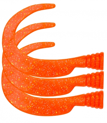 Extra Tail/Svans till McTail (Red/Orange)- 3pack dans le groupe Leurres / Leurres souples / Tails de rechange l\'adresse Sportfiskeprylar.se (ZS101303)