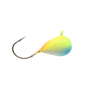 Blue Fox Raindrop With Eye 10, Yellow/Orange/Blue