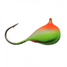 Blue Fox Raindrop With Eye 10, Orange/Yellow/Green