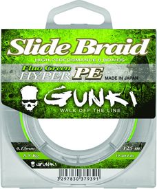 Slide Braid 125 Fluo Green, 0,08mm