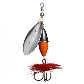 Silver, Orange/Black