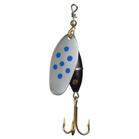 Silver/Blue/Dotted