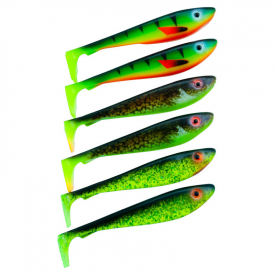 Svartzonker McRubber Shad 9cm Mix (6-pack) - Color