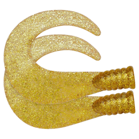 SvartZonker Big Tail (2-pack) - Gold Glitter