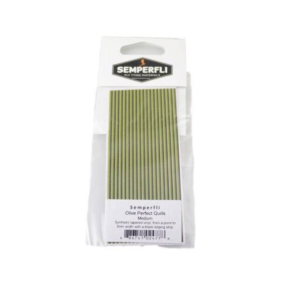Semperfli Perfect Quills Synthetic Olive - Small dans le groupe Hameçons et terminal tackle / Fabrication mouche / Matériel de montage de mouches / Yarn et chenille l\'adresse Sportfiskeprylar.se (sem-0905-sr)