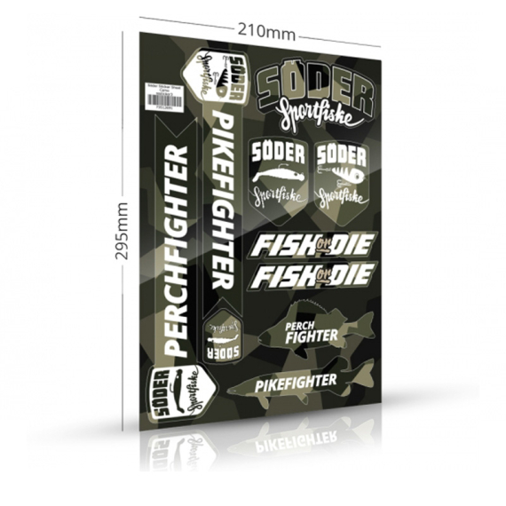 Söder Sticker Sheet Camo dans le groupe Autre / Autocollants l\'adresse Sportfiskeprylar.se (sssticker3)