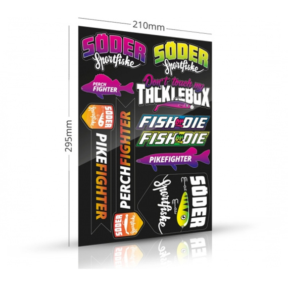 Söder Sticker Sheet Disco dans le groupe Autre / Autocollants l\'adresse Sportfiskeprylar.se (sssticker4)