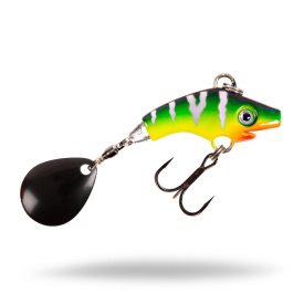 Pig Jig Spin 21g - Hot Tiger Black