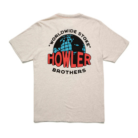 Howler Bro's Cotton T-Shirt Worldwide Howler Grey Heather
