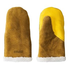 Rapala Winter Mitten Deer Leather Teddy Lining Yellow
