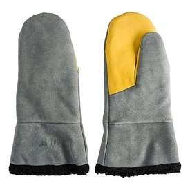 Rapala Winter Leather Mitten Fur Lining Grey/Yellow