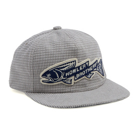 Howler Bros Unstructured Snapback Hats Trout Bolt - Grey Grid Corduroy