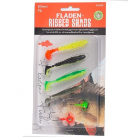Fladen Jig Assortment Ribbed Shad Colour combo 2
