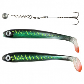 IFISH The Demon 15cm, 2-pack ink. Stinger & 5g Link Head - Hot Pike