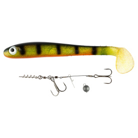 IFISH The Demon Shad 26cm, ink. Stinger & 5g Link Head - Fluo Perch
