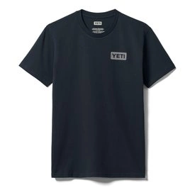 Yeti Lchest Logobadge SST T-Shirt, Navy
