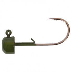 Owner Block Jig Head Green Pumpkin (3-pack) - 3,5gr, stl 1/0