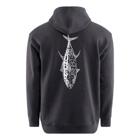 Grundéns Eat Your Words DWR HD Hoodie Black Tuna Graphic