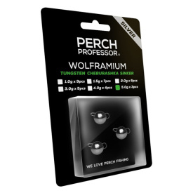 Perch Professor Wolframium Tungsten Cheburashka Sinker Silver - 5g (3-pack)
