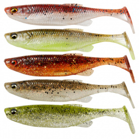 Savage Gear Fat Minnow T-Tail 9cm, 7g (5-pack) Clearwater Mix