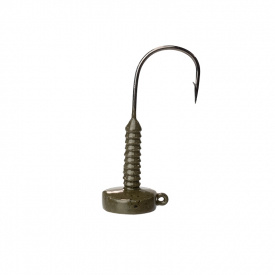 Lunker City Ned Head Green Pumpkin 4-pack, 5gr - 2/0