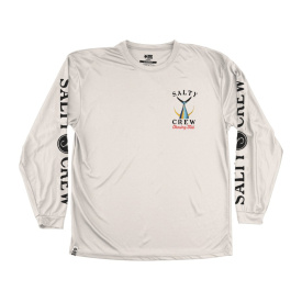 Salty Crew Tailed  L/S Tech Tee Rashguard White