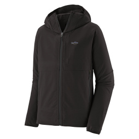 Patagonia M's R1 TechFace Fitz Roy Trout Hoody Black