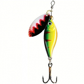 Fladen Loket 12g - Green Kropp Vit/Red/Black Sked