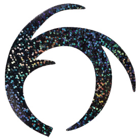 Dragon Tails XL 4-pack, Holographic Black