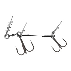 Mikado Stinger Jaws Double Evo Titanium XL - 30kg - Treble Hook 2/0 , 1/9