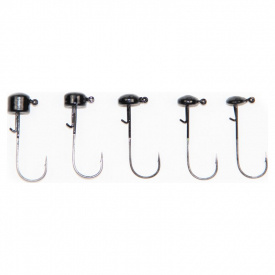 X Zone Ned Rig Head Black 2/0, 3.5g (5-pack)