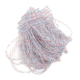 Nature's Spirit Disco Wavy Legs - Clear / Red Silver Blue