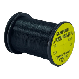 Semperfli Classic Waxed Thread 110m 12/0 - Black