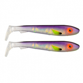 Svartzonker Big McRubber 25cm (2-pack) - Söder Custom Amazing White Fish Flash