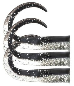 SvartZonker Glide Tail Junior C17 Black/Silver 3-pack