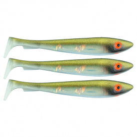 Svartzonker McRubber Flash Shad 17cm (3-pack) - Golden Bream