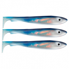 Svartzonker McRubber Flash Shad 17cm (3-pack) - Blue Pearl