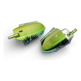 Weikko Bait Heads (2-pack) - Black Neck (Chrome)