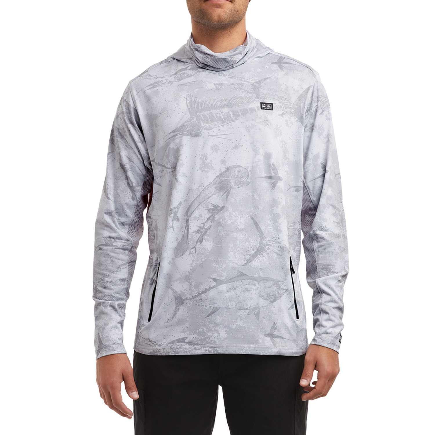 Pelagic Sweat à capuche anti-UV Exo Tech Solid Tahiti Gris Pelagic Sweat à capuche anti-UV Exo Tech Solid Tahiti Gris