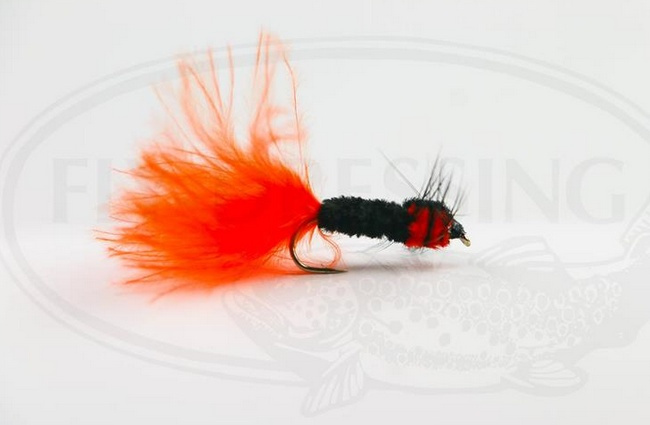 Montana Streamer Black/Orange size 8