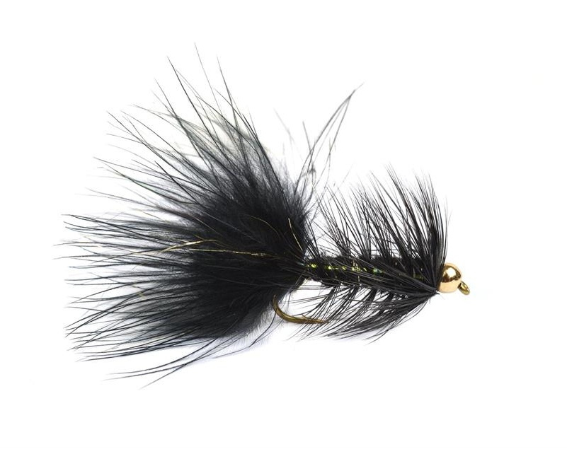 Wolly Bugger Gold Head Black size 8
